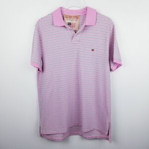 Ralph Lauren Weathered Pique Striped Polo Shirt, size Large